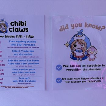 Chibi Claws - Arcades Near Me - Garden Grove, California Chibi Claws - Arcades Near Me - Garden Grove, California