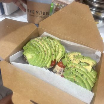 Vineyards Cafe - AVOCADO TOAST & PURPLE DREAM SMOOTHIE - Creperies Near Me - Philadelphia, Pennsylvania