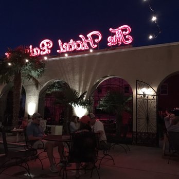 Hotel Paisano - The courtyard at night - Hotels Near Me - Marfa, Texas