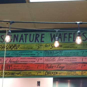 Waffle Love - Waffle menu, or you can design your own. - Waffles Near Me - Provo, Utah Waffle Love - Waffle menu, or you can design your own. - Waffles Near Me - Provo, Utah