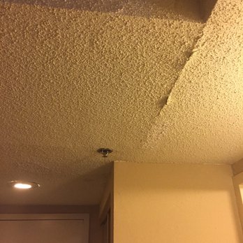 Mildew Water Damage To Ceiling At Room Entrance Bathroom Entry Yelp