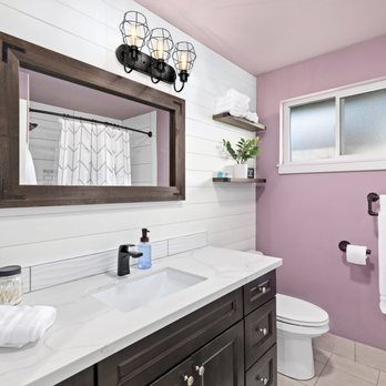 Fine Finish Projects - Rustic/Modern Bathroom - General Contractors Near Me Fine Finish Projects - Rustic/Modern Bathroom - General Contractors Near Me