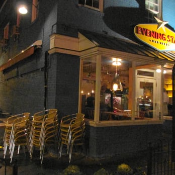 Evening Star Cafe - exterior at night - New American Near Me - Alexandria, Virginia Evening Star Cafe - exterior at night - New American Near Me - Alexandria, Virginia