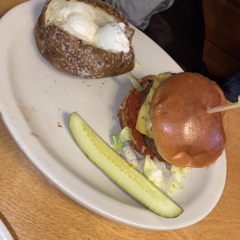 Texas Roadhouse - Burger and baked potato - Steakhouses Near Me - Monaca, Pennsylvania