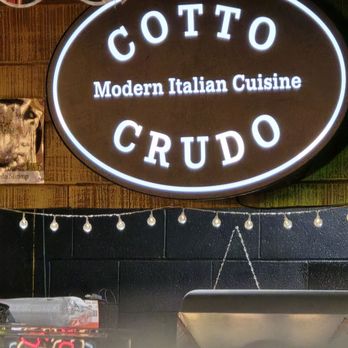 Cotto & Crudo - Part of the restaurant, there are screens next to it to see menu. - Italian Near Me - Rancho Cucamonga, California Cotto & Crudo - Part of the restaurant, there are screens next to it to see menu. - Italian Near Me - Rancho Cucamonga, California