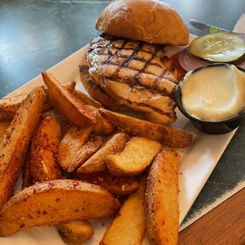 Mick O'Shea's - BA Chicken Sandwich with fries. Originally comes with chips delicious. - Pubs Near Me - Baltimore, Maryland