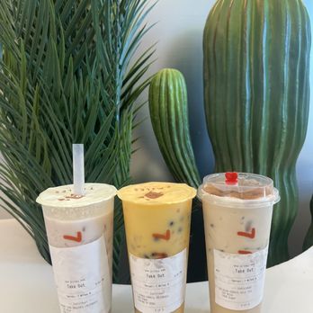 7 Miles Tea Lab - Different Flavored Boba Drinks Left - Taro Smoothie, Middle - Mango Pomelo Smoothie & Right - Belgium Cookie Milk Tea - Bubble Tea Near Me - Artesia, California 7 Miles Tea Lab - Different Flavored Boba Drinks Left - Taro Smoothie, Middle - Mango Pomelo Smoothie & Right - Belgium Cookie Milk Tea - Bubble Tea Near Me - Artesia, California