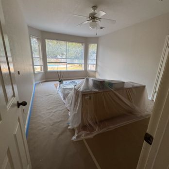 DGP Painting - Primary Bedroom WIP - Painters Near Me - Austin, Texas DGP Painting - Primary Bedroom WIP - Painters Near Me - Austin, Texas