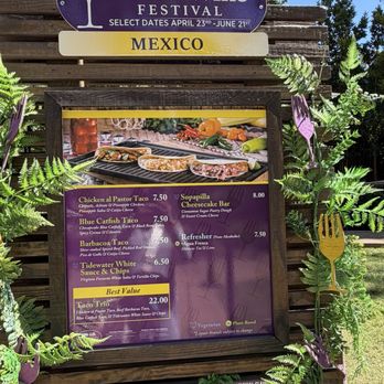 Busch Gardens Williamsburg - Mexico meals offered for the Food and Wine Festival - Amusement Parks Near Me - Williamsburg, Virginia
