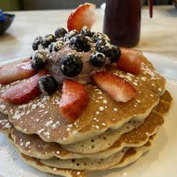 Blueberry Stuffed Pancakes
