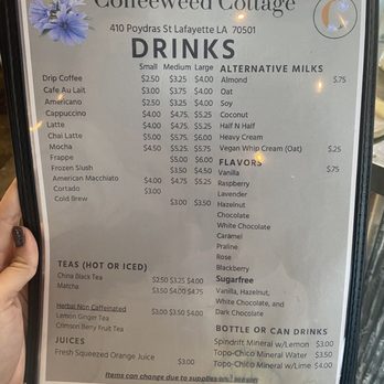 Coffeeweed Cottage - Menu Nov 2023 - Home Decor Near Me - Lafayette, Louisiana Coffeeweed Cottage - Menu Nov 2023 - Home Decor Near Me - Lafayette, Louisiana