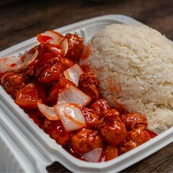 Pho Bac Hoa Viet - Sweet and sour chicken with rice