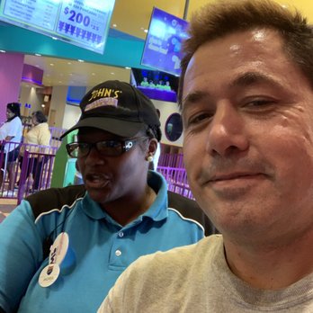 John's Incredible Pizza - Carson - Me and Andrea , she gets 5 treats ! Amazing person at the front kiosk, in a snap I became an official member and entered - Arcades Near Me - Carson, California