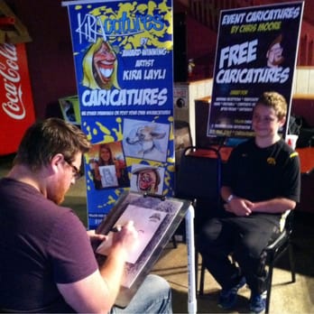 Blue Ribbon Caricatures - Mobile set up - Caricatures Near Me - Cedar Rapids, Iowa Blue Ribbon Caricatures - Mobile set up - Caricatures Near Me - Cedar Rapids, Iowa