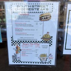 South Street Cheesesteaks - Menu