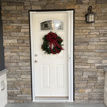 C & M Windows & Doors - New door with all stone work done - Windows Installation Near Me - Huntington Beach, California