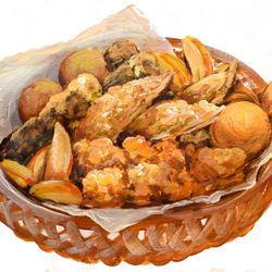 Fried Sampler--- Fried Oyster, Dumpling, Jalapeno peppers, Shrimp..