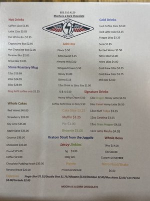 Menu photo 6 Stone Roastery North Augusta, SC
