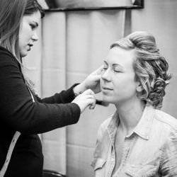 Kath Thorn Hair Design - Julie working hard at the wedding show