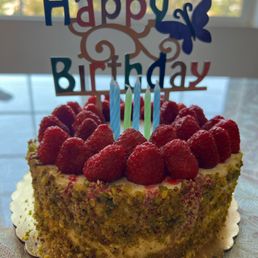 Pistachio Raspberry Sansrival