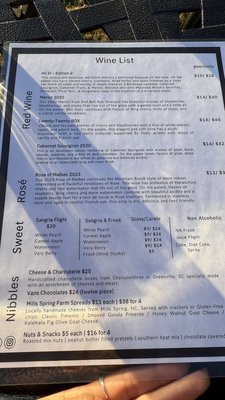 Menu photo 2 Mountain Brook Vineyards Tryon, NC Menu photo 2 Mountain Brook Vineyards Tryon, NC