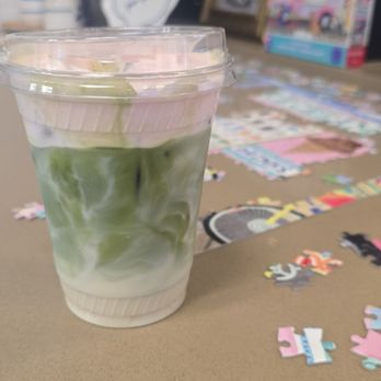 The Office Cafe - Matcha latte with strawberry cold foam - Coffee & Tea Near Me - Sherman Oaks, California The Office Cafe - Matcha latte with strawberry cold foam - Coffee & Tea Near Me - Sherman Oaks, California