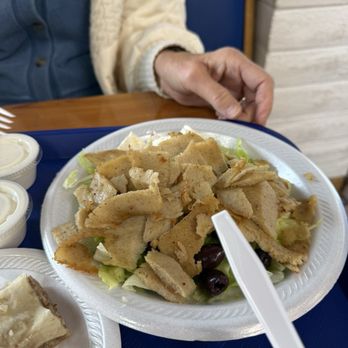 Nick's Gyros - Gyros salad with chicken - Greek Near Me - Sioux Falls, South Dakota