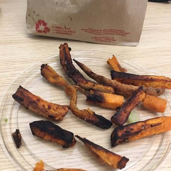 B.GOOD - Started picking out burnt fries but they were all like this so I stopped. - Burgers Near Me - Boston, Massachusetts B.GOOD - Started picking out burnt fries but they were all like this so I stopped. - Burgers Near Me - Boston, Massachusetts