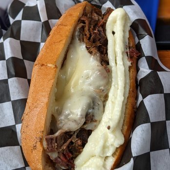 Jewboy Sub Shop - The La de da Smoked Lamb French Dip - Sandwiches Near Me - Austin, Texas Jewboy Sub Shop - The La de da Smoked Lamb French Dip - Sandwiches Near Me - Austin, Texas