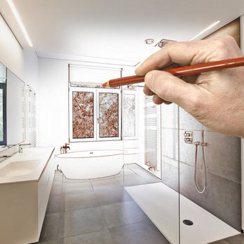 Home solution Bh - a hand drawing a bathroom - General Contractors Near Me - Houston, Texas