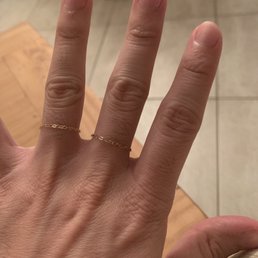 My fixed ring looking good as new!
