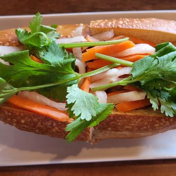 Ribs and Broth - Lemongrass Chicken Banh Mi - pickles, daikon, cucumber, cilantro & spicy mayo. ($12.95) - Vietnamese Near Me - Honolulu, Hawaii Ribs and Broth - Lemongrass Chicken Banh Mi - pickles, daikon, cucumber, cilantro & spicy mayo. ($12.95) - Vietnamese Near Me - Honolulu, Hawaii