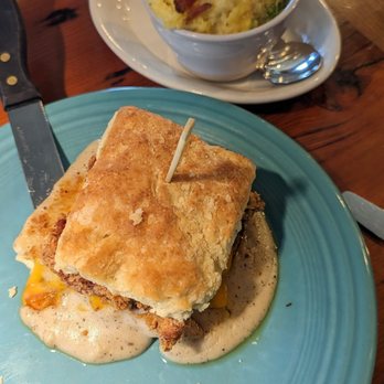 Duluth Grill - Deluxe biscuit, cheesy grits - Breakfast & Brunch Near Me - Duluth, Minnesota