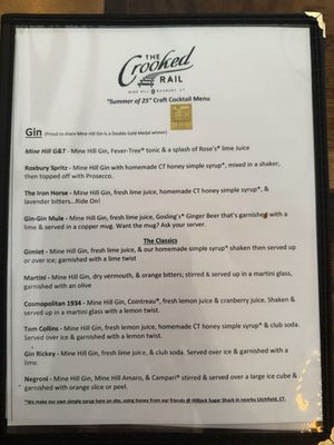 Menu photo 2 The Crooked Rail Roxbury, CT Menu photo 2 The Crooked Rail Roxbury, CT