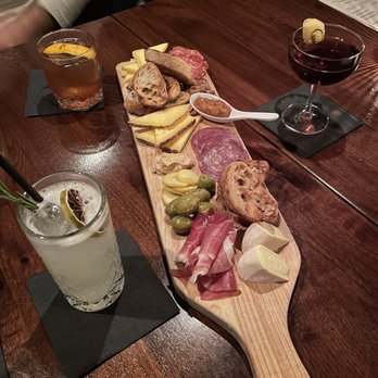 Dot Dot Dot - Charcuterie  Lily wants a pony Old fashioned - Cocktail Bars Near Me - Charlotte, North Carolina