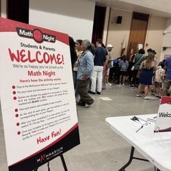 Math Night at Germain Middle School - A Huge Success