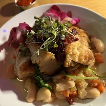 Blind Shot Social Club - Red snapper over braised spinach and white bean cassoulet on the weekly specials menu. I devoured the whole plate!!! - Social Clubs Near Me - Madison, Wisconsin