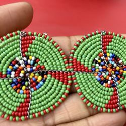 Clayton Art & Wine Festival - My colorful new earrings