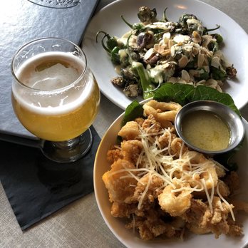 Blue River Bistro - Shishito Peppers and Fried Calamari - New American Near Me - Breckenridge, Colorado