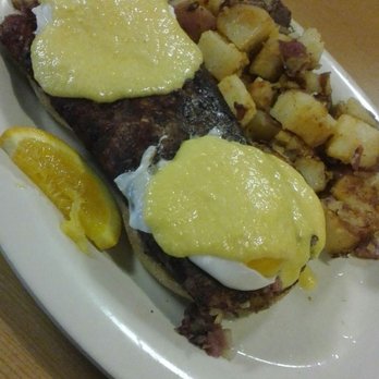 Eggs Up Grill - Do yourself a favor and try the Corned Beef Hash Benedict! - Breakfast & Brunch Near Me - Conway, South Carolina