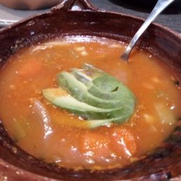 Large Tortilla Soup
Chicken, tortilla strips, without Oaxaca cheese, diced avocado, and no jalapeno aioli. Large Tortilla Soup
Chicken, tortilla strips, without Oaxaca cheese, diced avocado, and no jalapeno aioli.