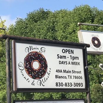 Main St. Donuts & Kolaches - Donuts Near Me - Blanco, Texas