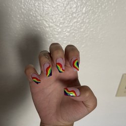 Royal Nail Spa - Rainbow nails