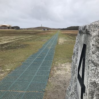 Wright Brothers National Memorial - Looking back up the hill from the marker marking the longest flight - Landmarks & Historical Buildings Near Me - Kill Devil Hills, North Carolina Wright Brothers National Memorial - Looking back up the hill from the marker marking the longest flight - Landmarks & Historical Buildings Near Me - Kill Devil Hills, North Carolina
