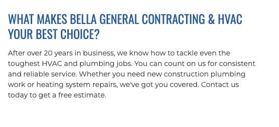 Slide of Bella General Contracting & HVAC