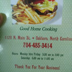 Tammy's Oakboro Restaurant - 1st thing... Tammy's hours are 5:30 til 2 Monday through Friday.. 5:30 til 11 on Saturday...