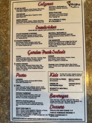 Menu photo 4 Villagio Pizzeria Omaha, NE