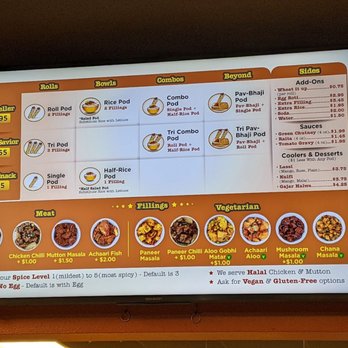 The Roll Pod - Menu - Indian Near Me - Bellevue, Washington