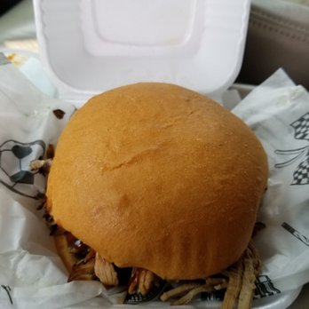 Old Iron Bar and Grill - Pulled pork sandwich first look - New American Near Me - Grant, Michigan Old Iron Bar and Grill - Pulled pork sandwich first look - New American Near Me - Grant, Michigan