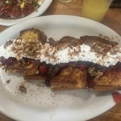 T And T Cafe - Stuffed French toast with Bavarian cream berries and whip cream was outstanding